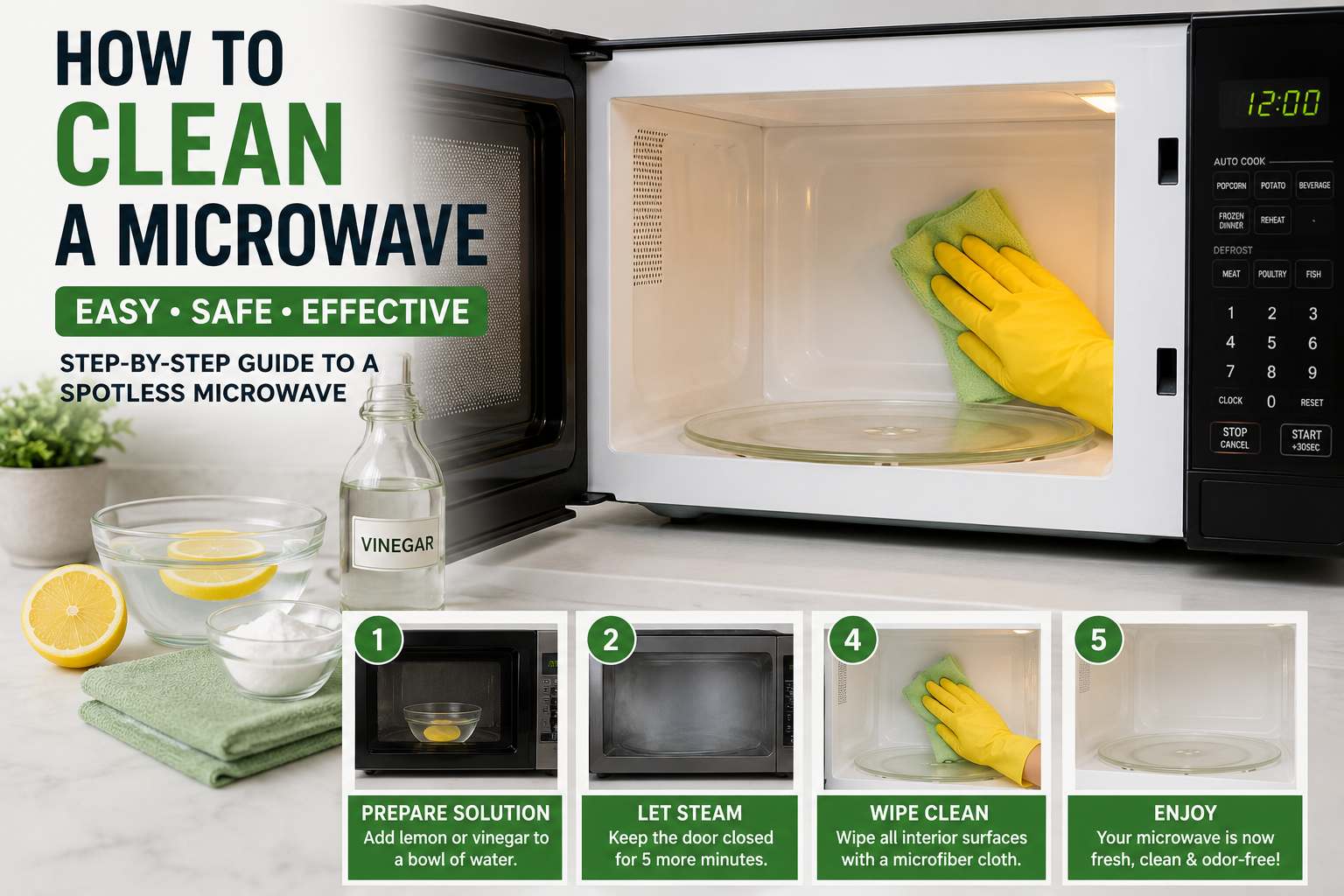 How to Clean a Microwave