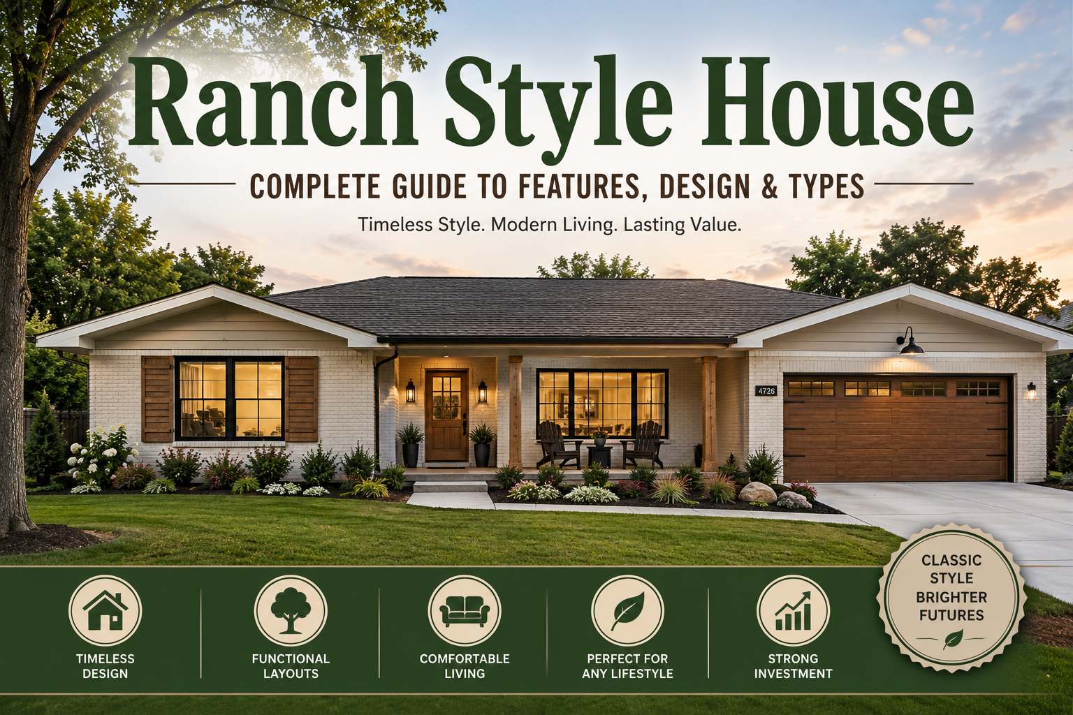 Ranch Style House: Complete Guide to Features, Design & Types