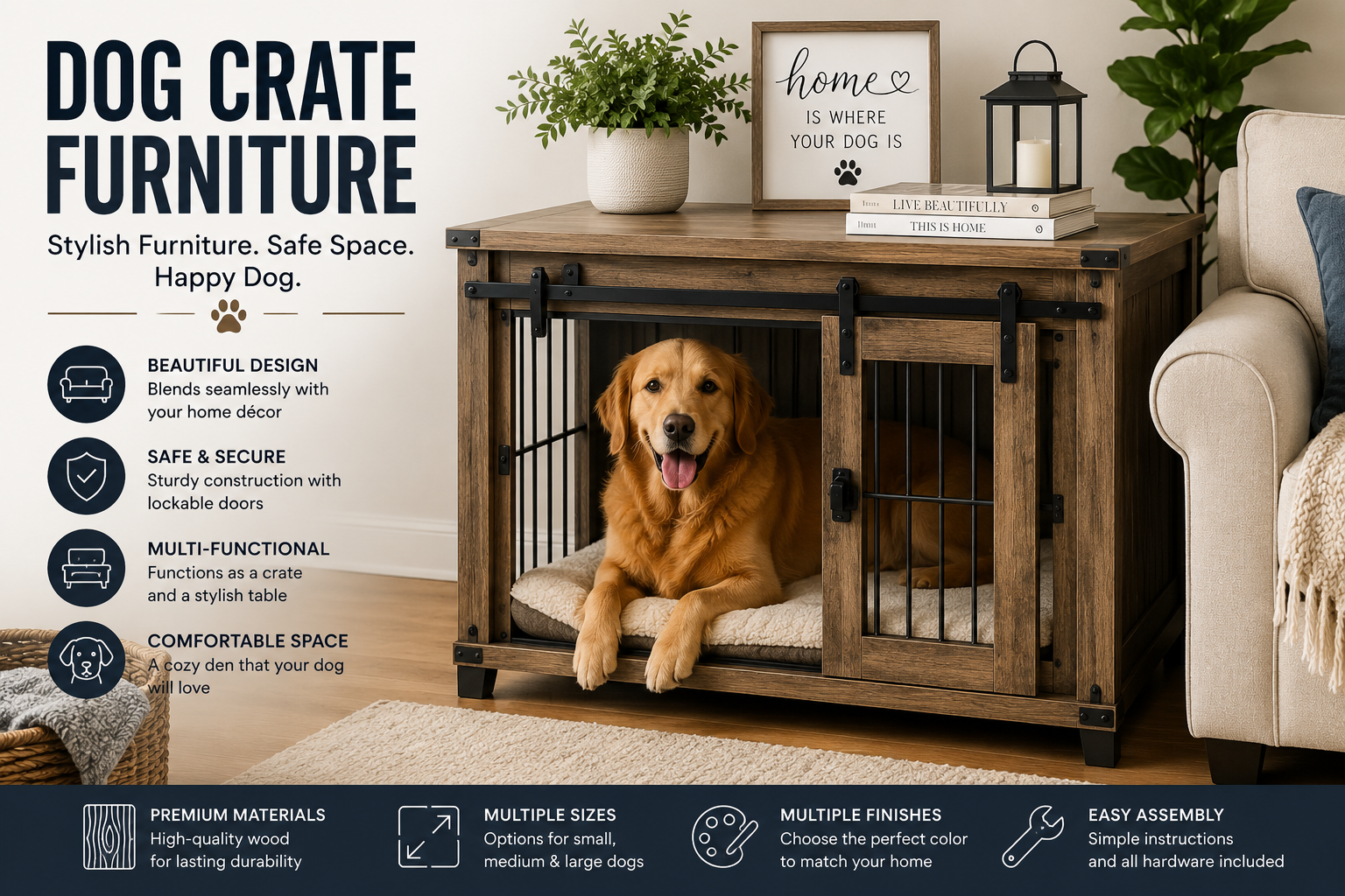 dog crate furniture