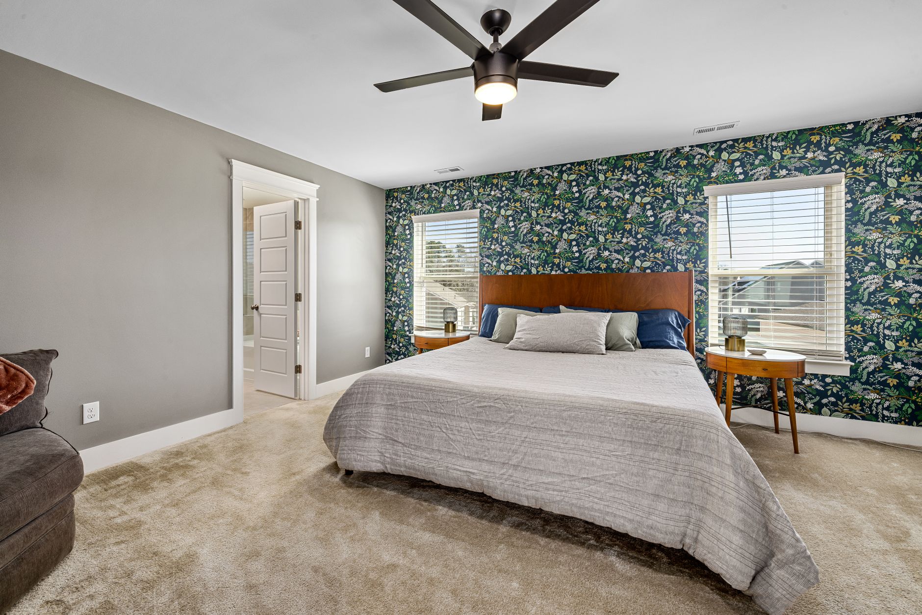 bedroom with an armchair