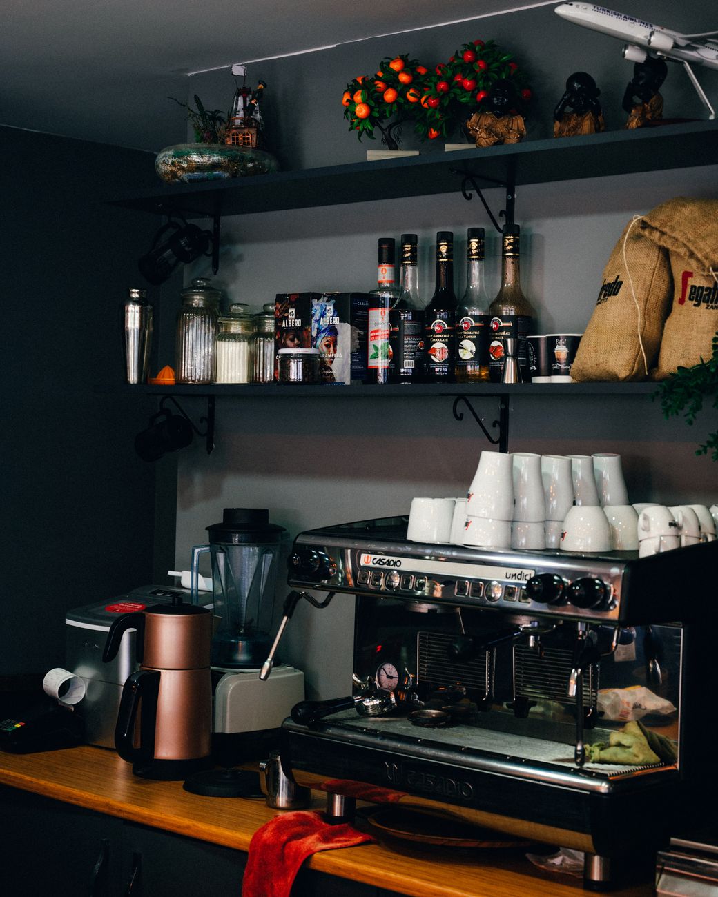 coffee machine in a bar