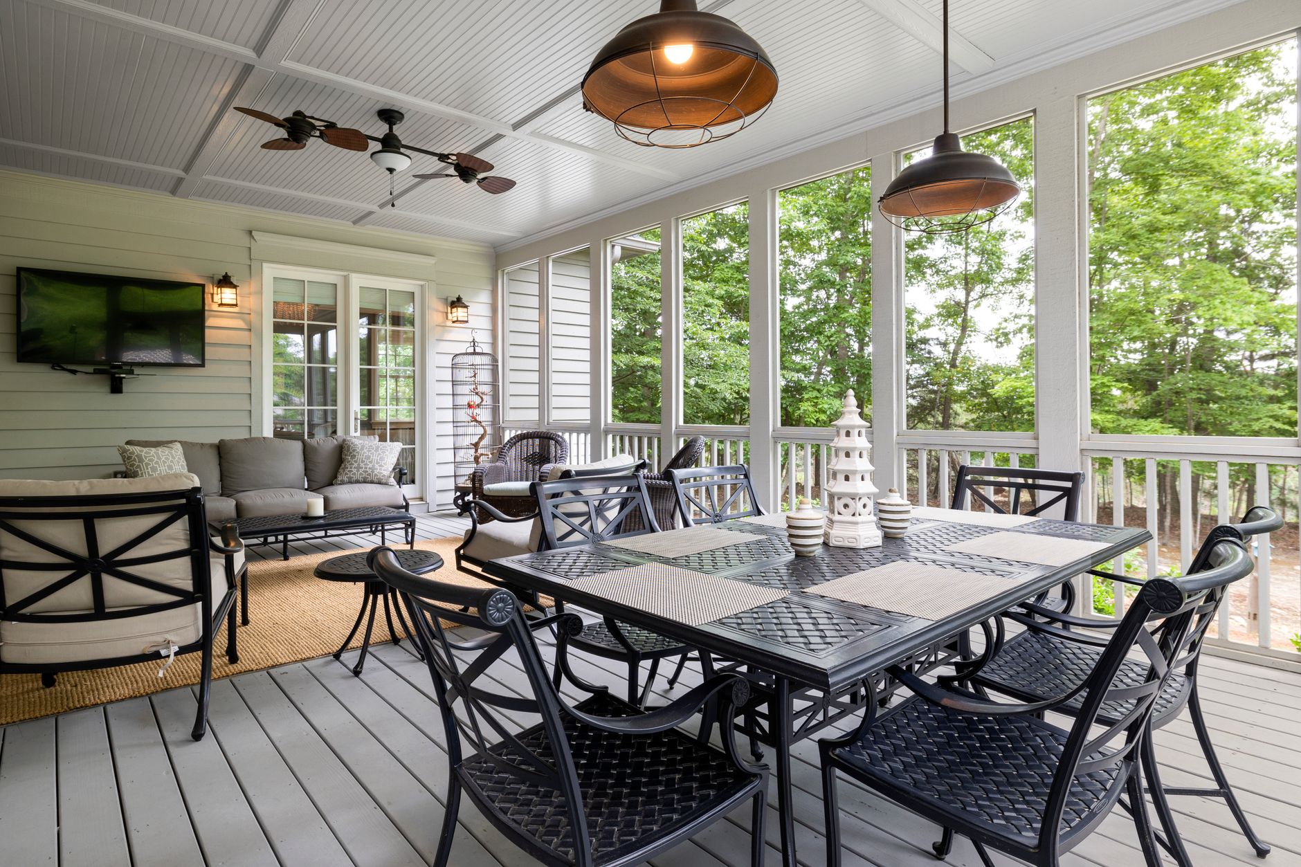 elegant patio furniture with Screened-In Porch Ideas 