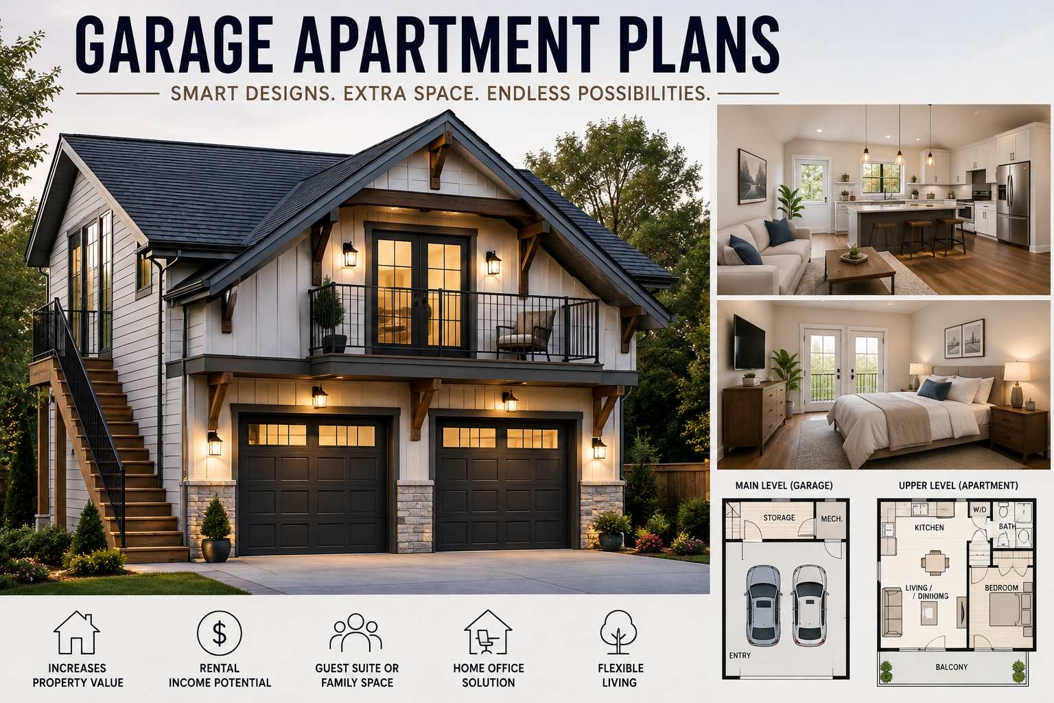 Garage Apartment Plans: Complete Guide to ADUs & Rental Units