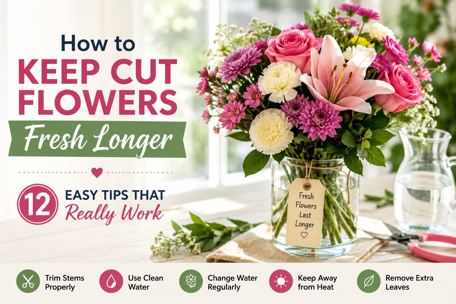 How to keep cut flowers fresh