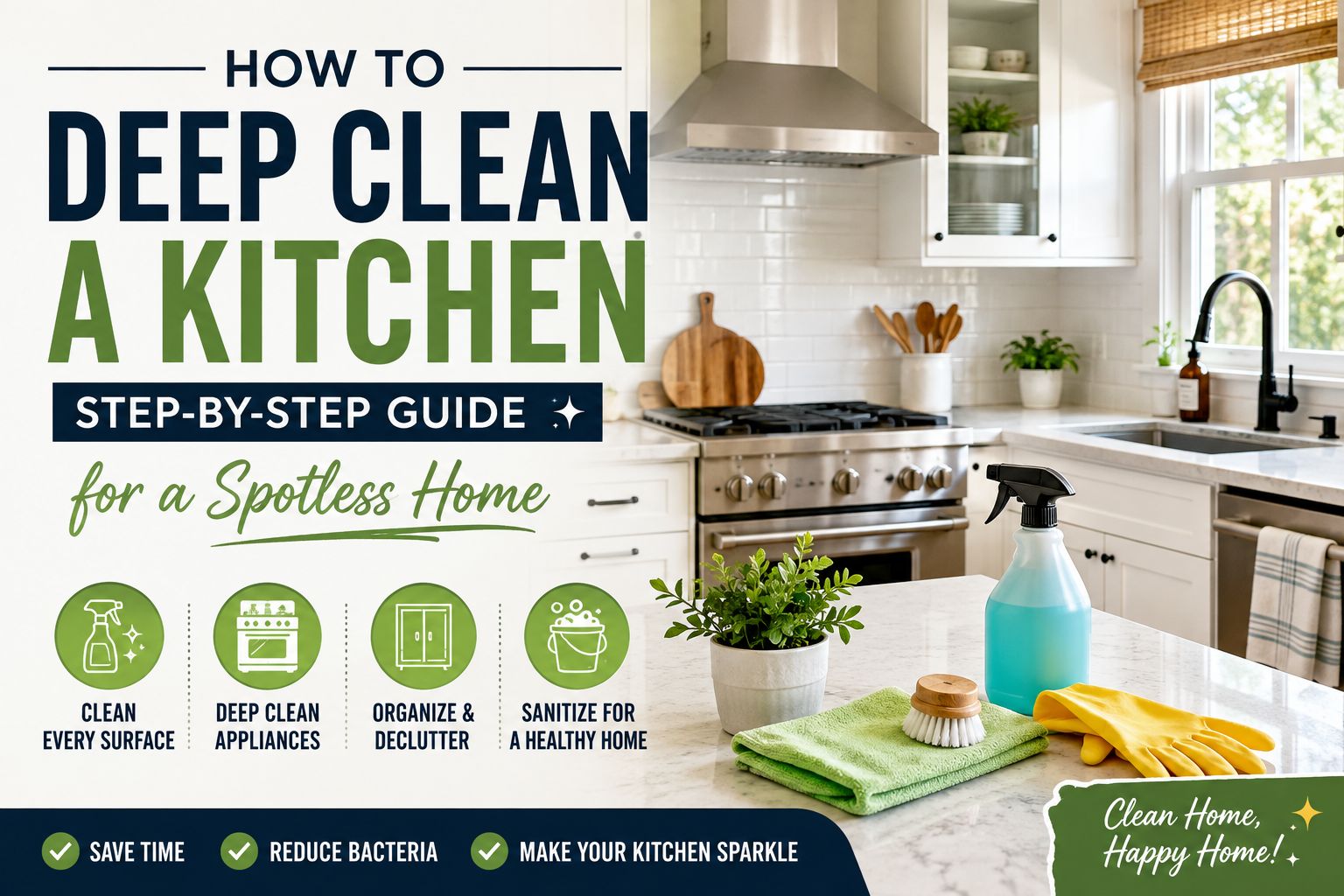 How to Deep Clean a Kitchen