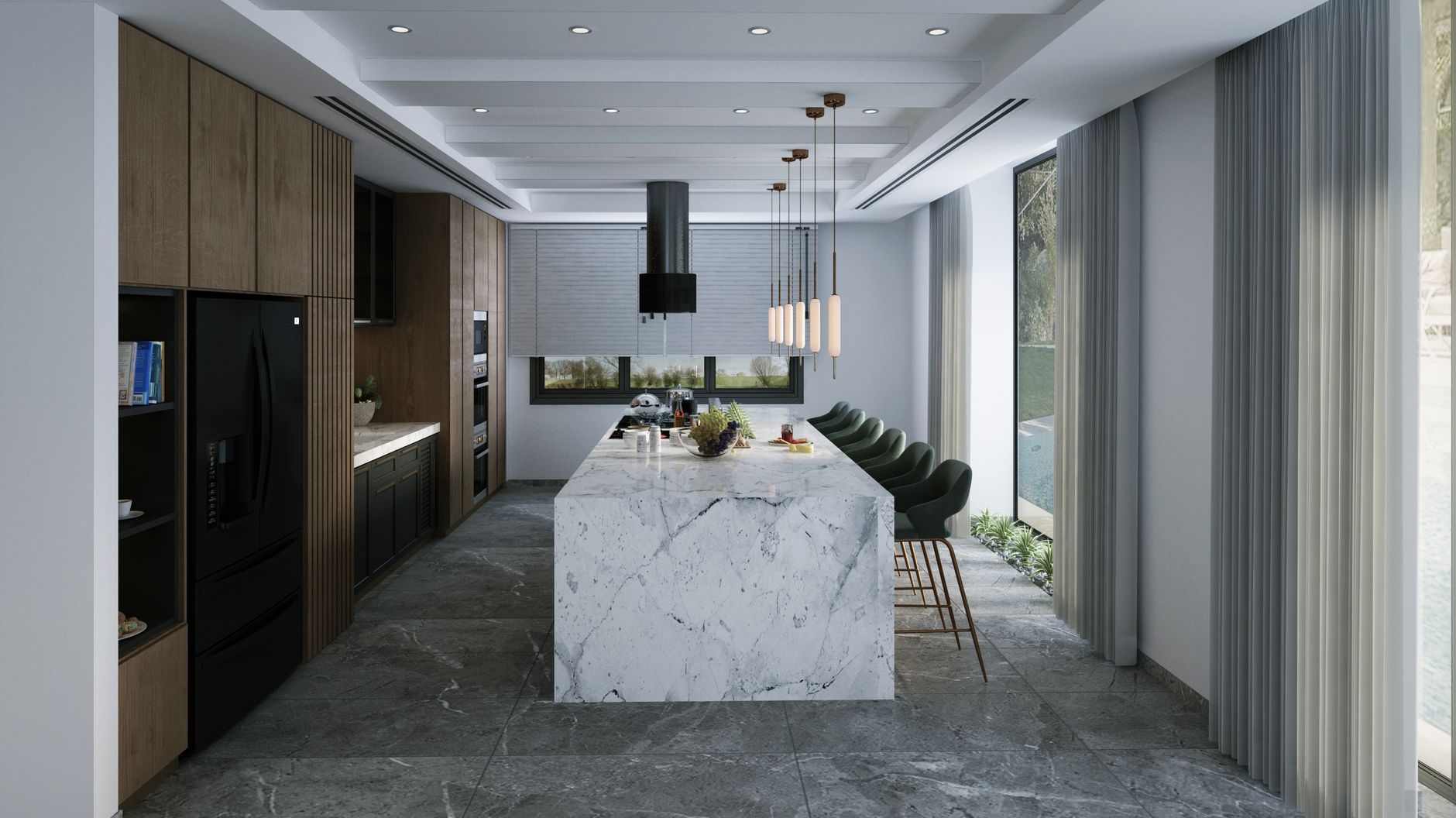 Contemporary Kitchen Island