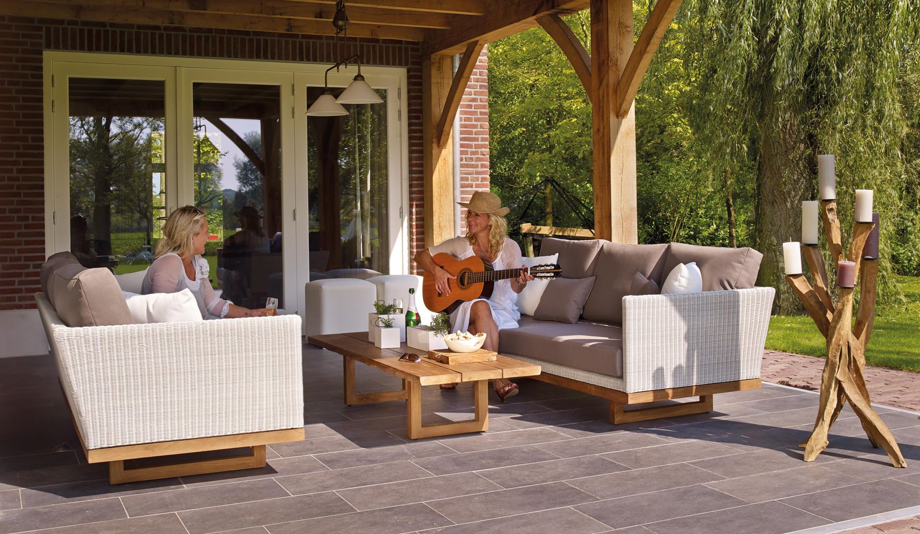 Covered Deck as an Outdoor Living Room