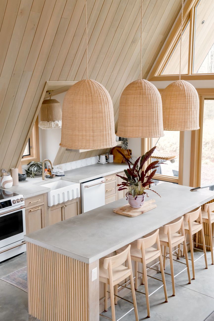 modern rustic a frame kitchen interior design