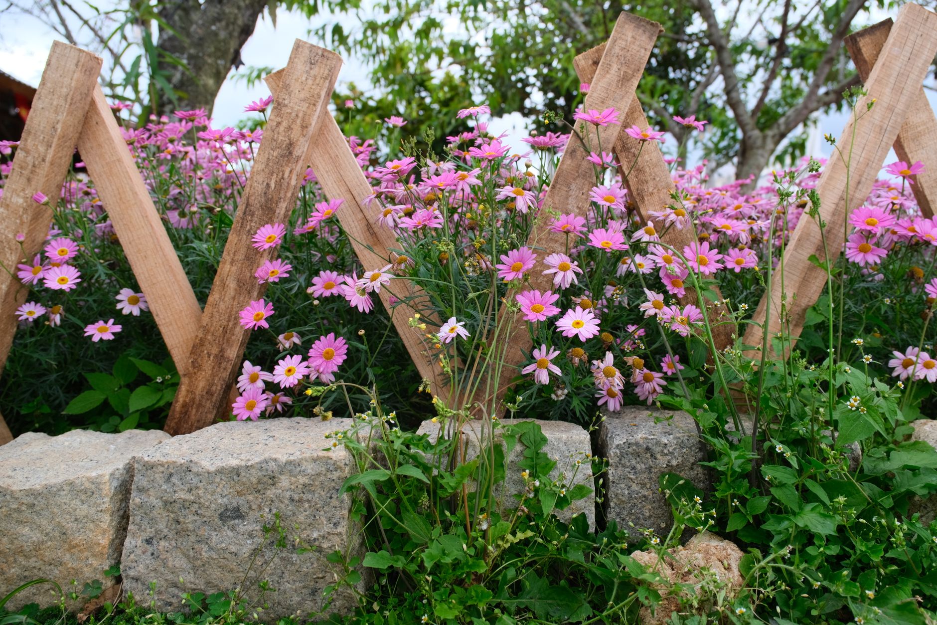 Cottage-Style Flower Bed