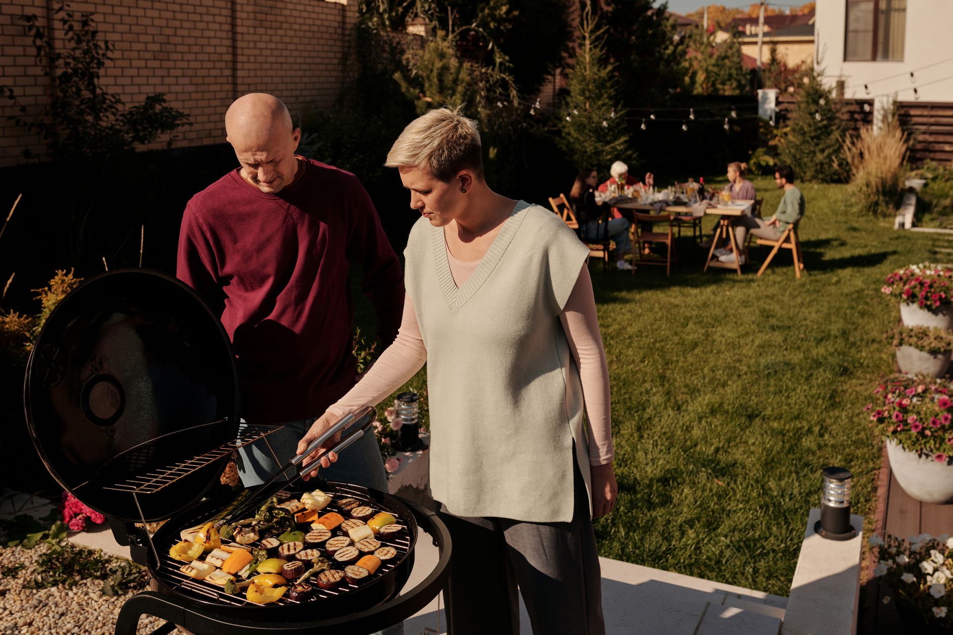 Garden With a BBQ