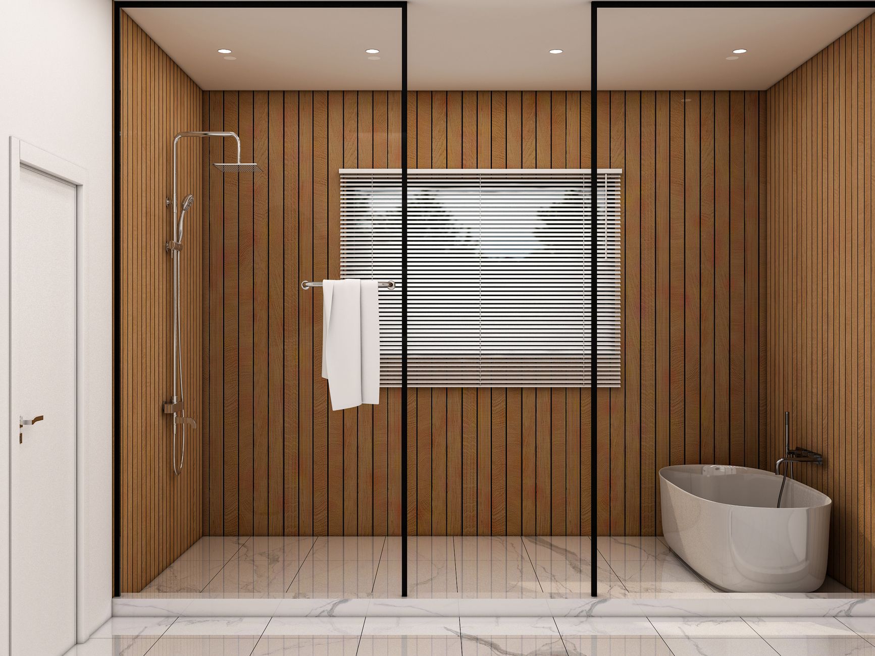 Spa-Inspired Bathroom Paneling