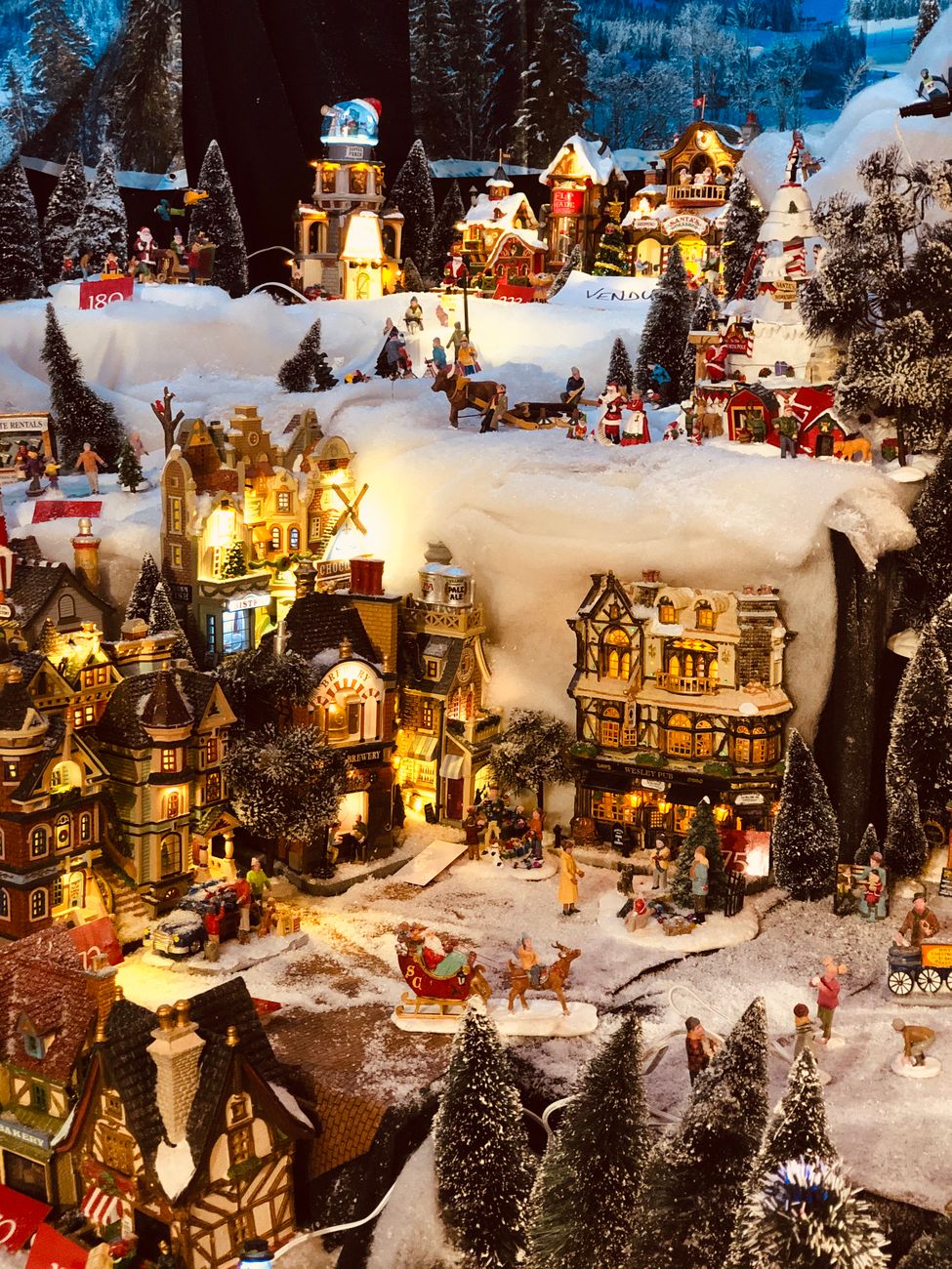 Display a Nostalgic Christmas Village