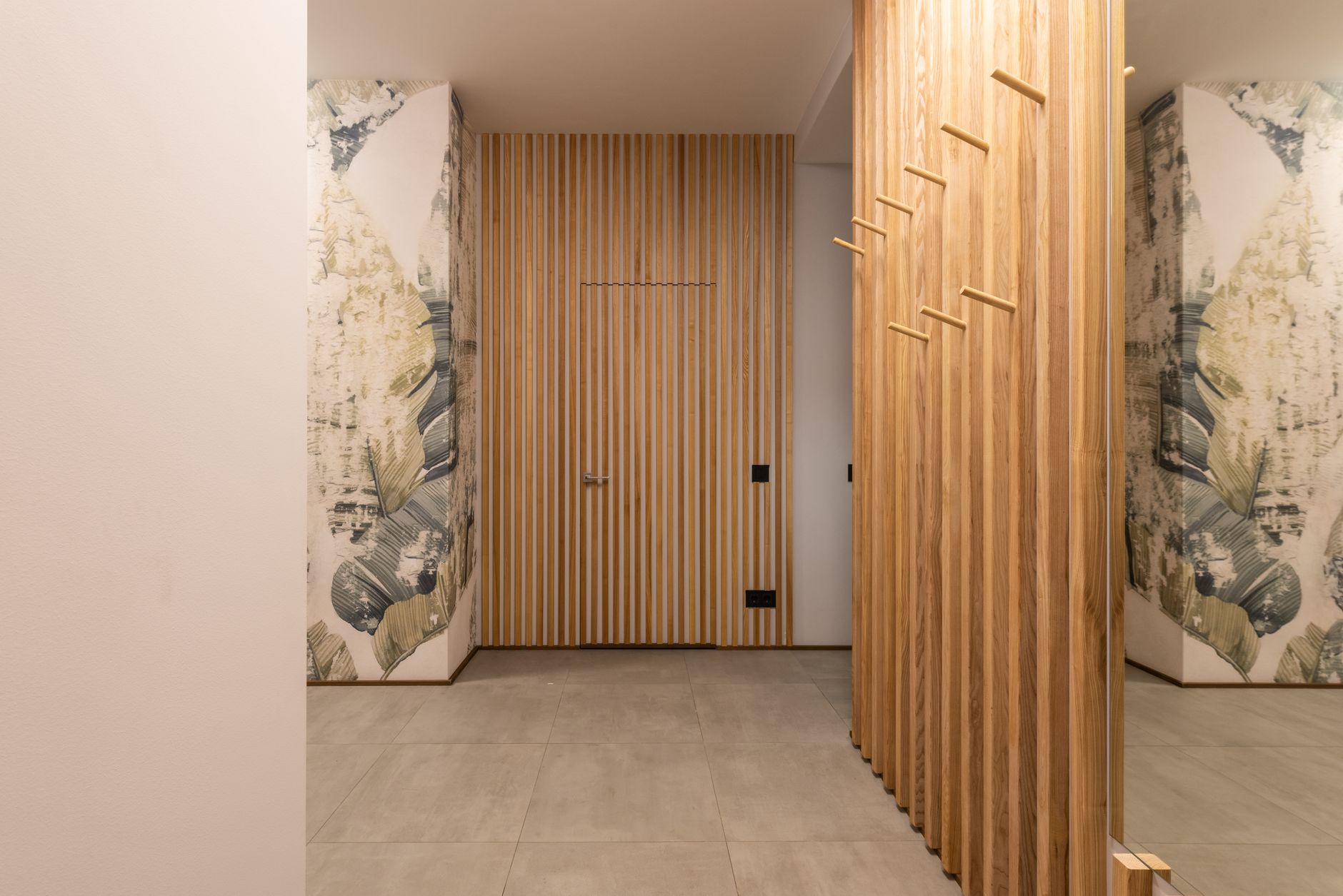 Paneling Combined With Wallpaper